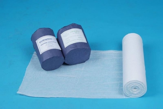 Tıbbi Sarf Malzemesi %100 Pamuk Emici Gazlı Bez Bandaj Rulosu 4ply 19*15