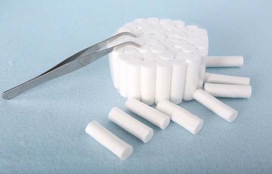 Tıbbi Diş Pamuk Rulolar Tek kullanımlık Absorbent 13-16mm