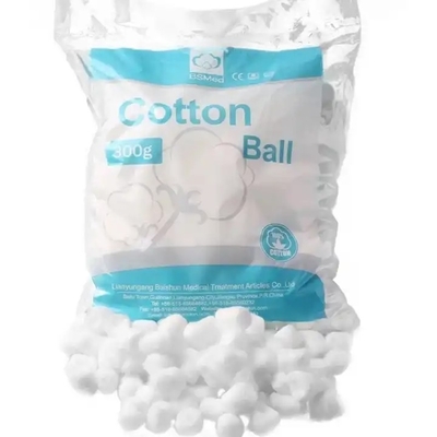 100pc/poşet Tek kullanımlık tıbbi bandaj steril olmayan 1g Pamuk Top