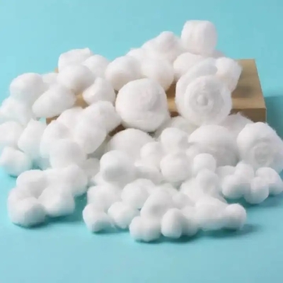 Steril Tıbbi Absorbent Pamuk Yün Topları % 100 Saf 0.3g/0.5g Tıbbi Pamuk Top