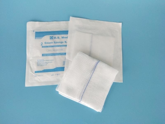 Steril olmayan ve steril gaze sıkıştırma sünger tek kullanımlık tıbbi cerrahi emici gaze tamponları X-ışını gaze yastığı ile