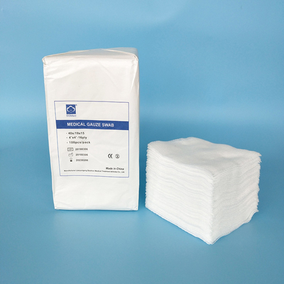 10x10cm Sınıf I Steril Gazlı Bez Pedleri Emici Tıbbi Gazlı Bez Swabları